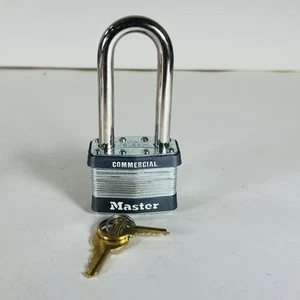 5KALJ Commerical Padlock Master Lock Keyed Alike Long Shackles Steel Bodies - Picture 1 of 8