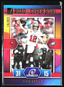 2022 Donruss Road to the Super Bowl Wild Card Tom Brady Tampa Bay Buccaneers - Picture 1 of 2