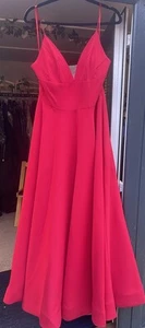 Red A Line Dress Think Tiffany 16 - Picture 1 of 6