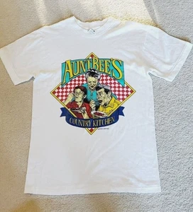 Camisa Andy Griffith vintage nueva stock antigua años 80 Tía Bee's Country Kitchen L - Imagen 1 de 4