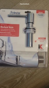 ^ Stylewise by Keeney Soap Dispenser Modern Style Chrome Finish Model K613PC NEW - Picture 1 of 6