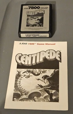 Centipede & Manual Atari 7800/2600+/7800+ 1987 TESTED WORKS Vintage - Image 1 of 4