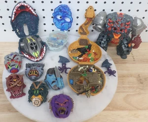 Raro Lote De Colección Mighty Max Blasts Magus & Heads Dragon Zombie Phantasm Heads - Imagen 1 de 24