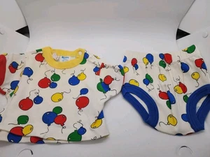 Conjunto bebé Carters vintage 2 piezas globos rojo amarillo y azul 3 m - Imagen 1 de 4