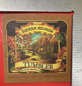 BECHER SIERRA NEVADA ALE. CHICO, CALIFORNIA 3,5 ZOLL QUADRATISCHER BIERUNTERSETZER - Bild 1 von 2
