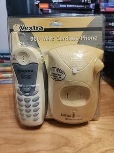 Vextra (39280-1) 900 MHZ Single Line White Cordless Phone NIP New - Picture 1 of 10