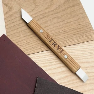 Leather Cutting Knife STRYI Profi with dual blade, Double-blade tool, Skewed - Picture 1 of 10