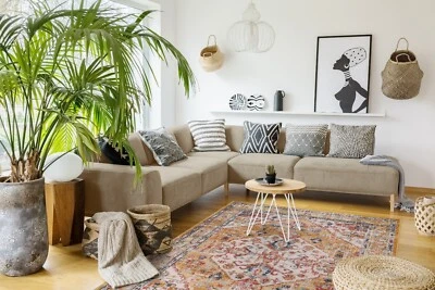 Netline Home Vintage Area Rug Large Modern Washable Runner Mat Floor  Carpet - Image 1 of 4