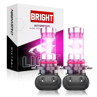 For BMW 320i 328i 335i 525i 528i 535i xDrive Pink LED Fog Light Bulbs - Image 1 of 4