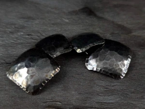 Gemelli argento sterling vintage bombati - marcati e insoliti silver - Foto 1 di 7