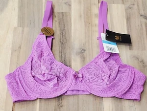 Wacoal Halo Lace Molded Underwire Bra 851205 Size 32C - First Bloom Convertible - Picture 1 of 6