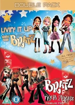 Bratz Livin' It Up & Rock Angelz 2 DVD set New & Sealed Children's cartoon film - Image 1 of 2