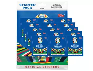 Topps UEFA EURO 2024 Sticker Germany EM 24 – 1xStarterpack + 15x Stickertüten - Picture 1 of 3