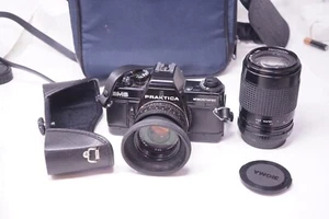 PRAKTICA BMS 35 mm Filmkamera Spiegelreflexkamera mit Objektiven 50 mm f/2,4 70–210 mm - Bild 1 von 8
