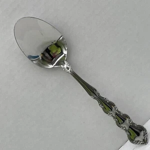 Oneida Silber Deluxe Mozart Servierlöffel Esslöffel Edelstahl 8 1/4" überbacken - Bild 1 von 4