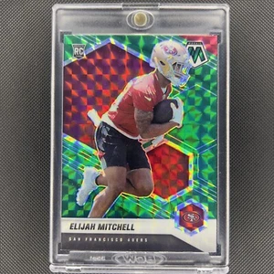ELIJAH MITCHELL RC 2021 Panini Mosaic #376 GREEN MOSAIC PRIZM 49ERS INVEST - Picture 1 of 2