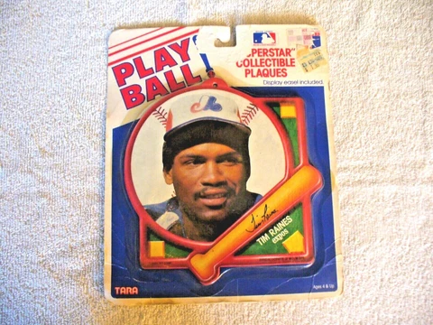 MLB - Tara Toy Corp. - Play Ball Superstar Plaque - "Tim Raines" - NIP Cover