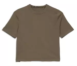 Lululemon Boxy Knit T-Shirt in Olive Green size XS - Picture 1 of 7