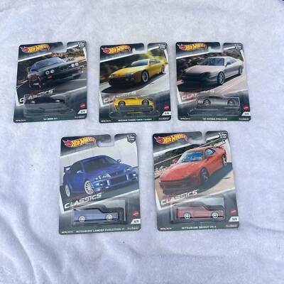 HOT WHEELS CAR CULTURE PREMIUM MODERN CLASSICS COMPLETE SET OF 5 IMPORTS NIP RRs - Image 1 of 2