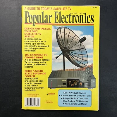 POPULAR ELECTRONICS Magazine Vintage June 1993 - Image 1 of 3