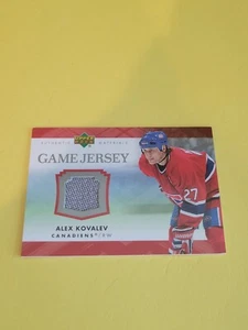ALEX KOVALEV - 2007-08 UPPER DECK SERIES 1 - GAME JERSEY CARD J-AK - Picture 1 of 2