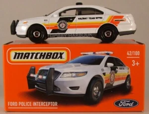 MATCHBOX POWER GRABS #42 Ford Police Interceptor [Fire], 2022 iss.(NEW in BOX) - Picture 1 of 2