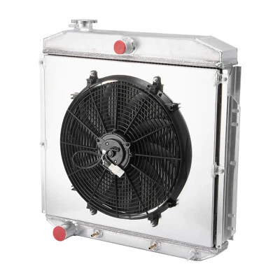 3 Row Radiator Shroud Fan Fit Ford F350 F250 F100 Pickup Truck V8 1953-1956 US Foto 1 de 4