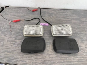 1988-1991 Jaguar XJS OEM Hella 155 Fog Lights with Original Covers #9400 - Picture 1 of 17