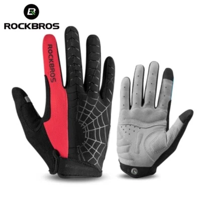 ROCKBROS Cycling Gloves Touchscreen Full/Half Finger Gel Pad Mountain Bike Glove - Image 1 of 4