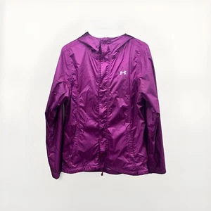 Chaqueta Under Armour Storm 3 para mujer pequeña todas las estaciones púrpura cremallera completa con capucha - Imagen 1 de 14