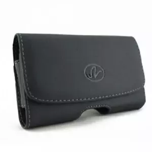 CASE BELT CLIP LEATHER HOLSTER PROTECT COVER LOOPS POUCH CARRY for CELL PHONES - Picture 1 of 4