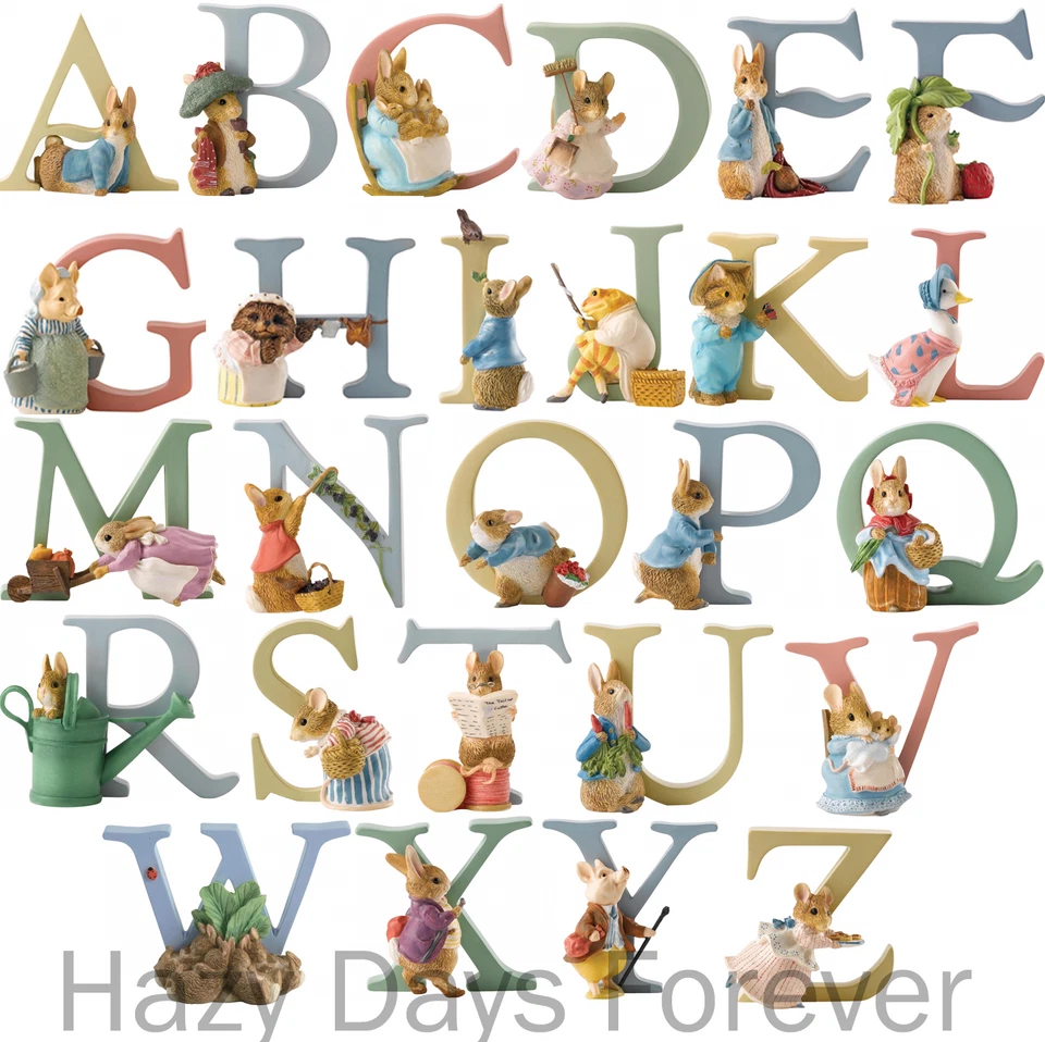 PETER RABBIT Alphabet Letters MULTI BUY DISCOUNTS Beatrix Potter Border Fine Art