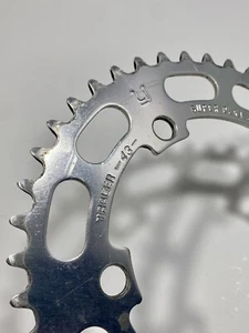 Vintage Tracer Super Duralumin 43 Tooth Chainring Old School BMX 80s 110 Silver - Picture 1 of 11