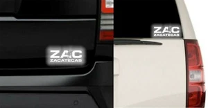 Zacatecas ZAC Mexico Reflective Sticker Decal - Picture 1 of 2