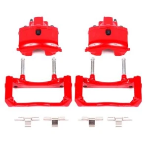 Power Stop Rear Red Calipers w/Brackets Pair For 07-09 Chrysler Aspen - Picture 1 of 2