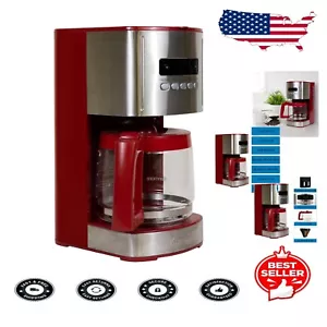 Kenmore Red 12-Cup Coffee Maker - Stylish Design with Bold Brewing Options - Picture 1 of 11