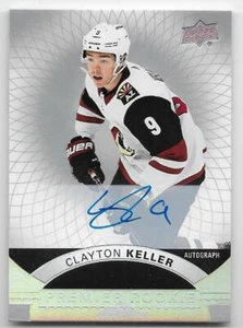 17/18 UPPER DECK PREMIER ROOKIES SILVER SPECTRUM AUTOGRAPH Clayton Keller #92 - Picture 1 of 1