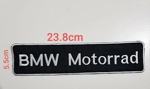 BMW Motorrad logo badge large Iron on Sew on Embroidered Patch(large) - Foto 1 di 1