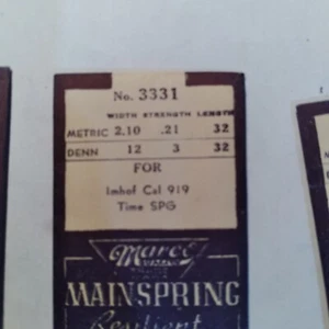 Marco 3331 main Spring 2.10  .21  32   in.  EMHOF 919 b31 - Picture 1 of 1