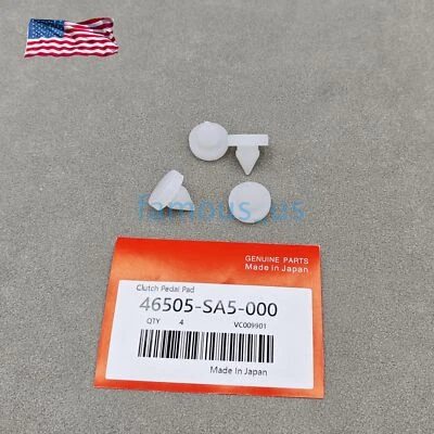 Nuevo 4x Embrague de freno Pedal Tope Pastilla de parada Se adapta a Honda Civic Accord Nuevo Foto 1 de 4