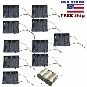 10pcs Battery Case Box for 3x Size C Holder with R14 Clip wire US free shipping - Picture 1 of 2