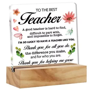 Teacher Appreciation Gifts a Good Teacher is Hard to Find Desk Decor Thank Yo... - Picture 1 of 6