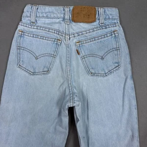Vintage Levis Jeans Boys 11 Blue Orange Tab USA Made Denim Pant Washed Out 40450 - Picture 1 of 18