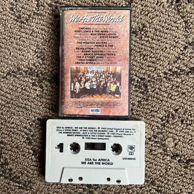 We Are The World U.S.A. For Africa (Cassette, 1985 Warner) VG-VG+ - Image 1 of 4