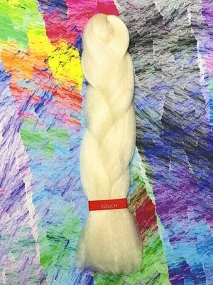 LA TREND KANEKALON JUMBO BRAID DREADS #1001A WHITE BLONDE