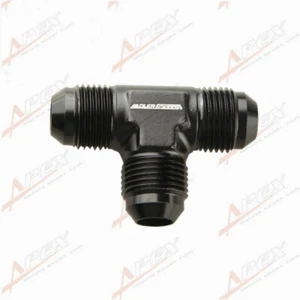 USA -8AN AN8 To 8AN To 8AN AN-8 Male Tee Fitting T- piece Adapter Black - Picture 1 of 6