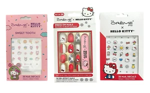 The Creme Shop x Hello Kitty Press on Nails 70 Nail Decals - Picture 1 of 5