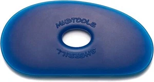 Mudtools Firm Polymer Rib, Blue Shape 1 for Clay and Pottery Artists - Picture 1 of 4