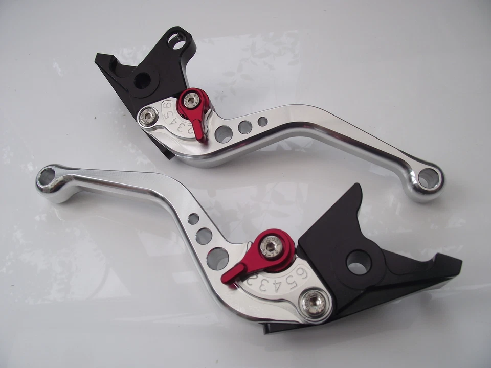 Honda CBR1100XX Blackbird, CNC levers set short silver & red, FXX/VOO - Image 1 of 1