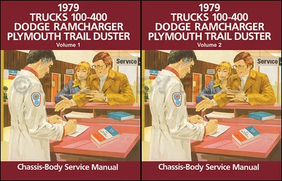 1979 Dodge Truck Shop Manual Power Wagon Lil Red Express Warlock Pickup Service - Imagem 1 de 2